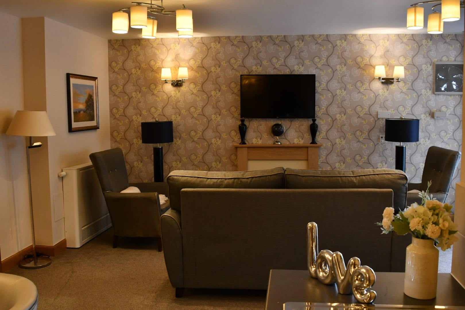 Lounge Area in Assisted Living Suite At Deeside