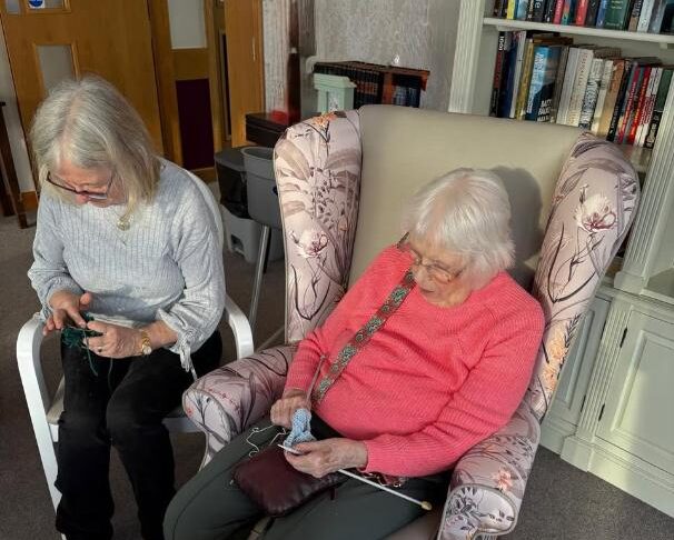 resident knitting