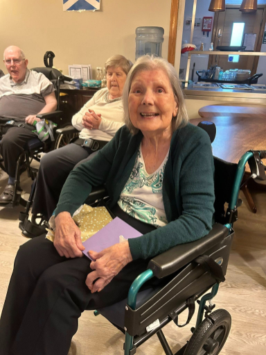 Burns day celebrations at Deeside Care Home