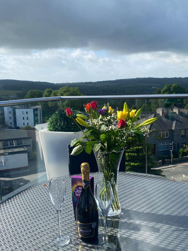 view from the balcony